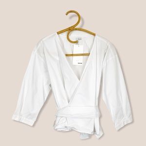 Kensie | White Wrap Top